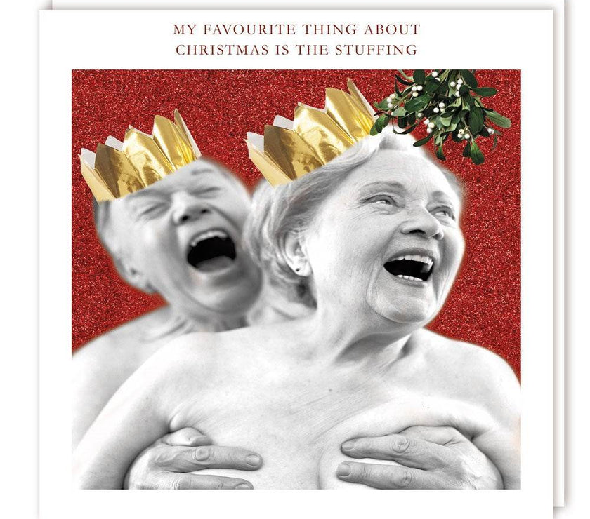Stuffing Christmas Card - House of Cards