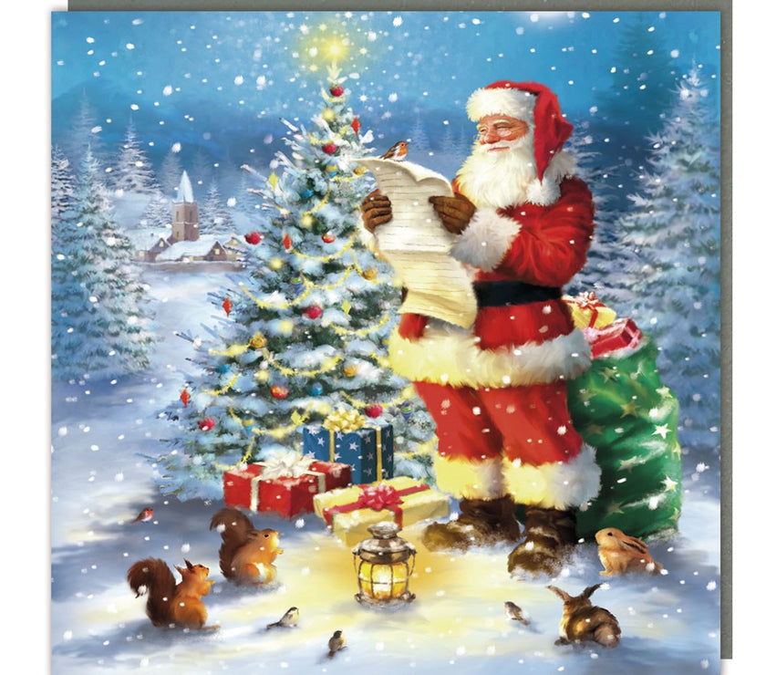 Santas List Christmas Card