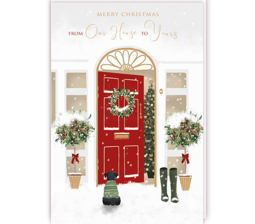 Our House to Yours Christmas Card - House of Cards