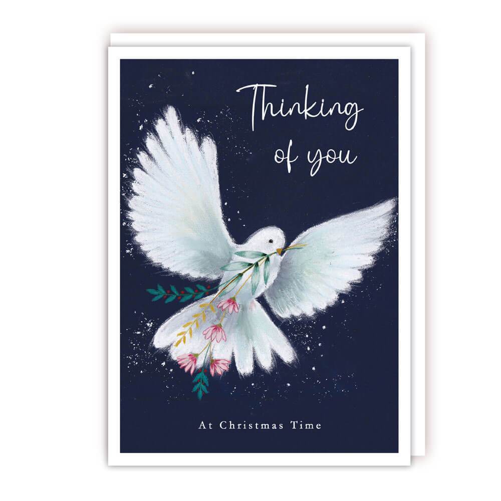 Thinking of You Dove Christmas Card - House of Cards