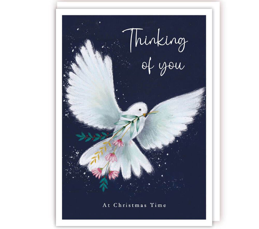 Thinking of You Dove Christmas Card - House of Cards