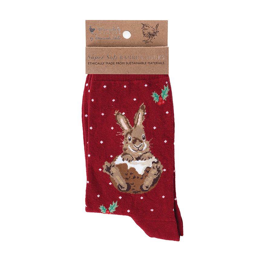 Little Pudding Christmas Bamboo Socks - House of Cards