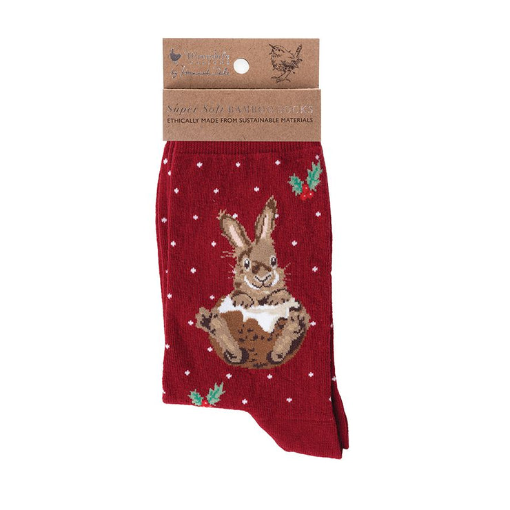 Little Pudding Christmas Bamboo Socks