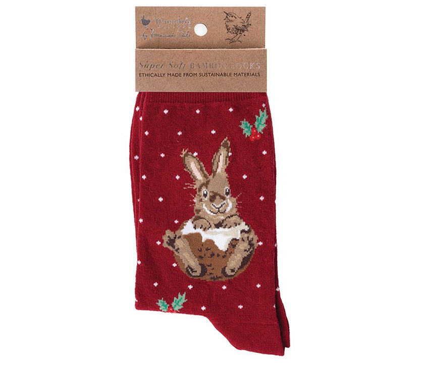 Little Pudding Christmas Bamboo Socks