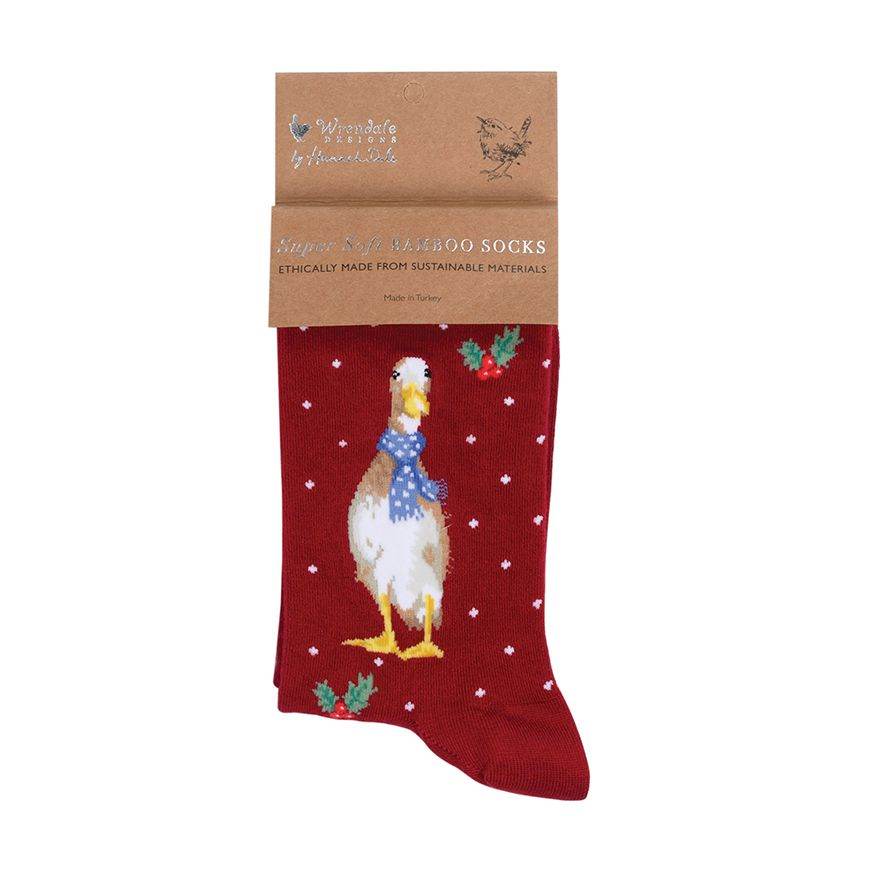 Duck Scarves Christmas Bamboo Socks - House of Cards