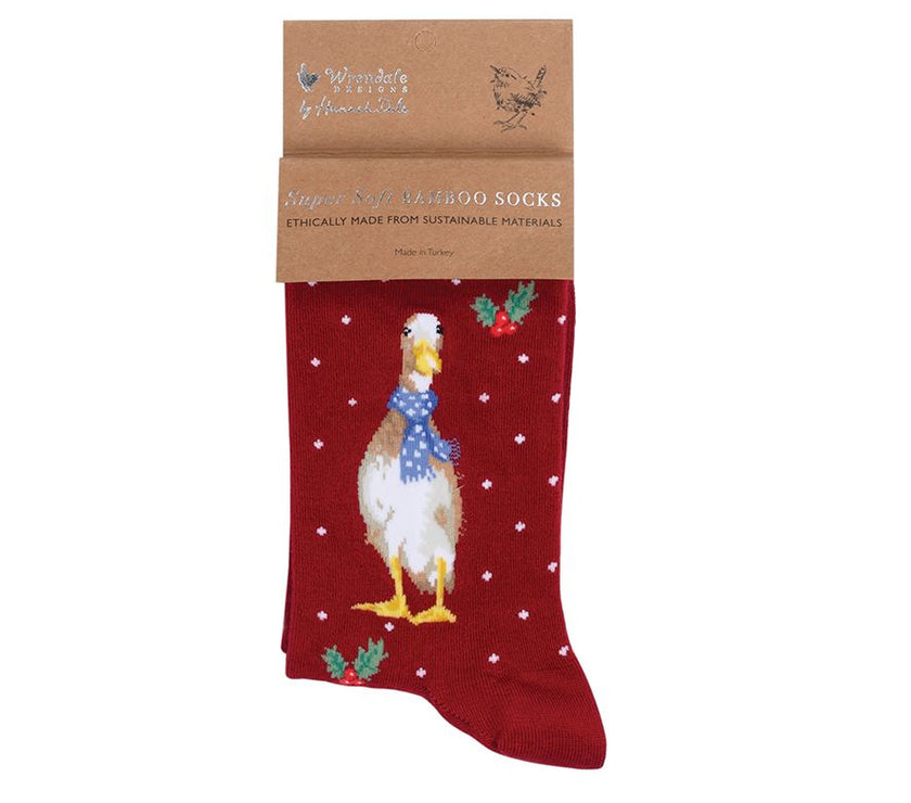 Duck Scarves Christmas Bamboo Socks