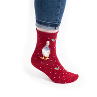 Duck Scarves Christmas Bamboo Socks