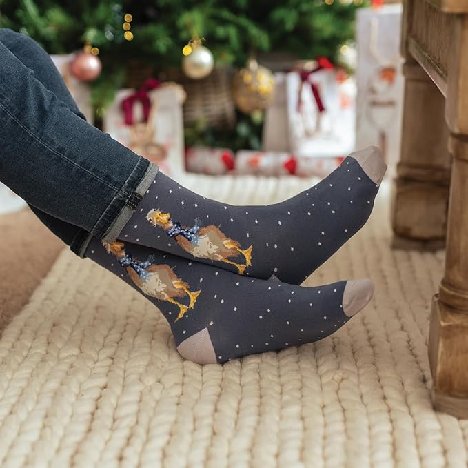 Male Duck Christmas Bamboo Socks