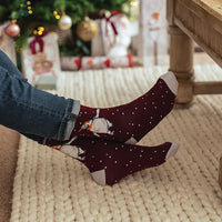 Male Penguin Christmas Bamboo Socks