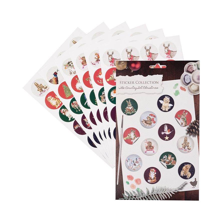 Country Set Christmas Stickers - House of Cards