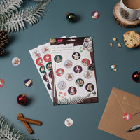 Country Set Christmas Stickers