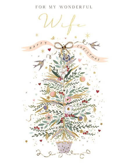 Wife Tree Christmas Card