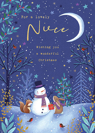 Niece Woodland Christmas Card