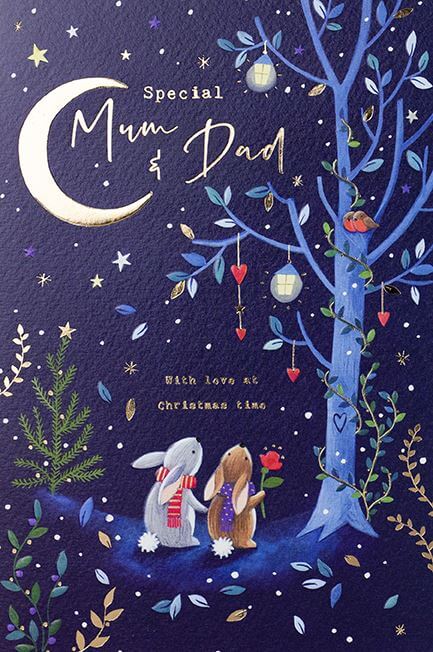 Mum and Dad Wonders Christmas Card