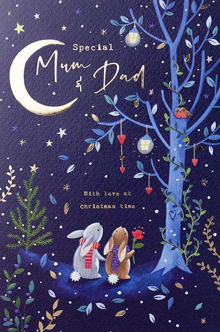 Mum and Dad Wonders Christmas Card - House of Cards