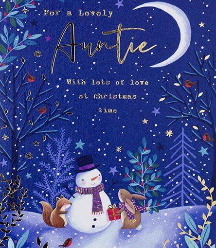 Auntie Wonders Christmas Card - House of Cards