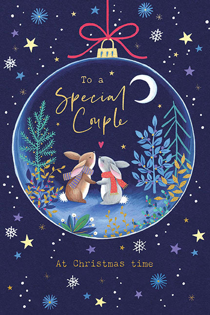 Special Couple Woodland Christmas Card