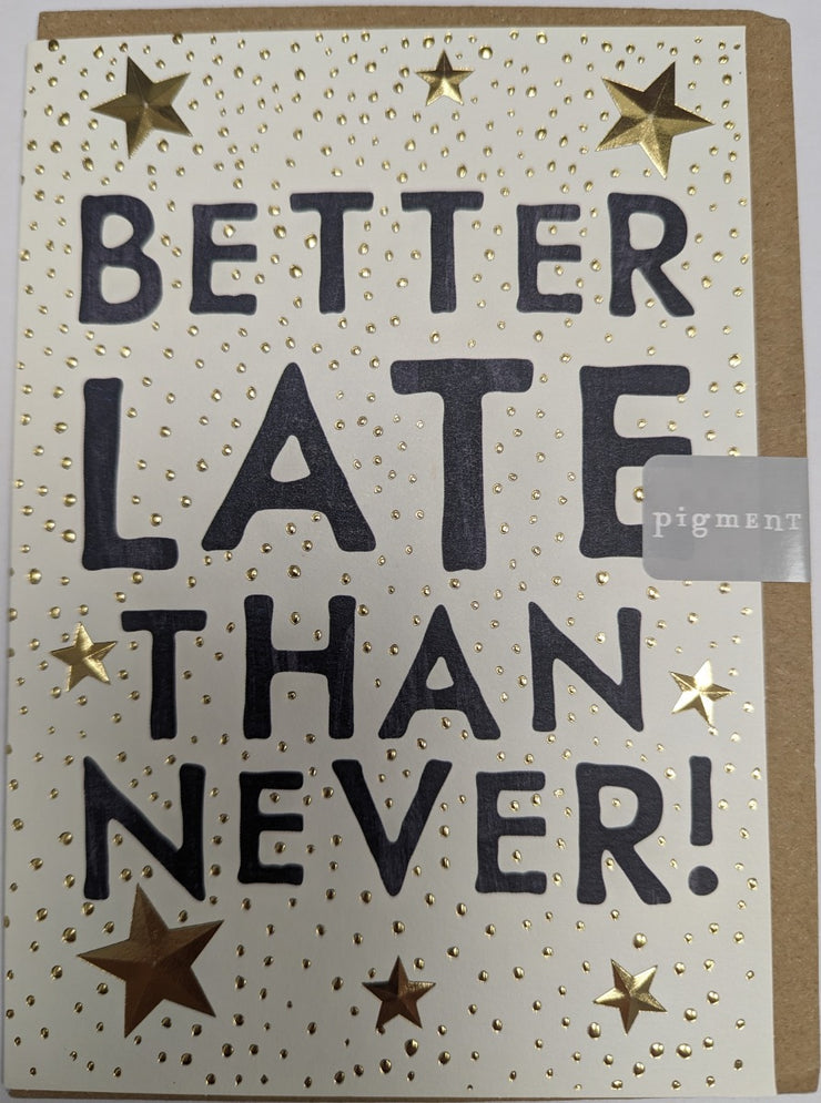 Belated Birthday Card