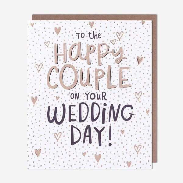 Wedding Day Happy Couple Card