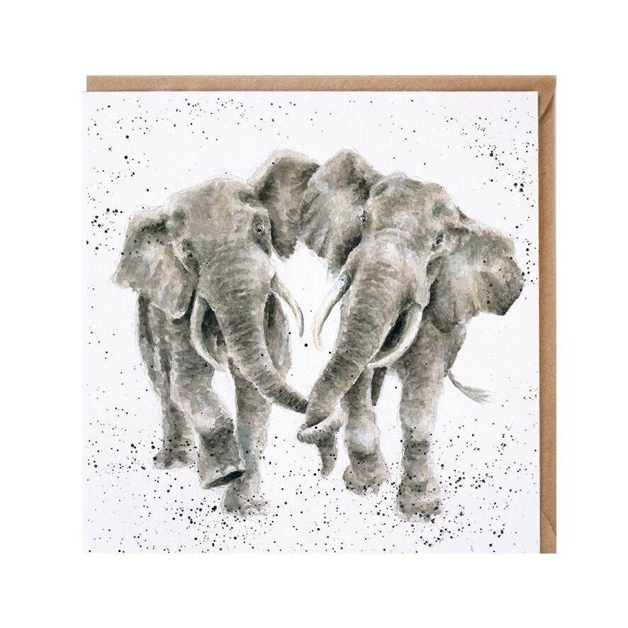Age is Irrelevant Elephants Greeting Card - House of Cards