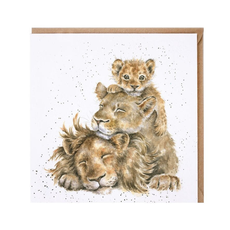 Family Pride Lion Greeting Card
