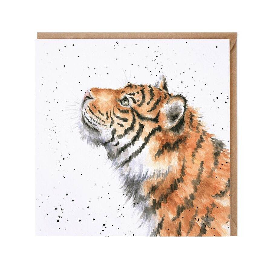Moongazer Siberian Tiger Greeting Card - House of Cards