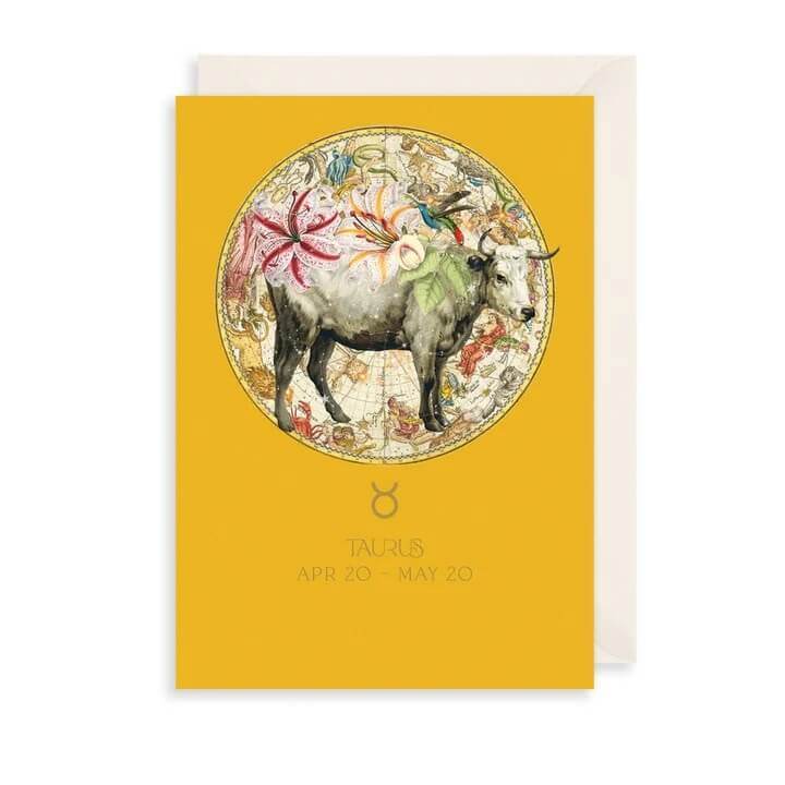 Zodiac Taurus Birthday Card - House of Cards