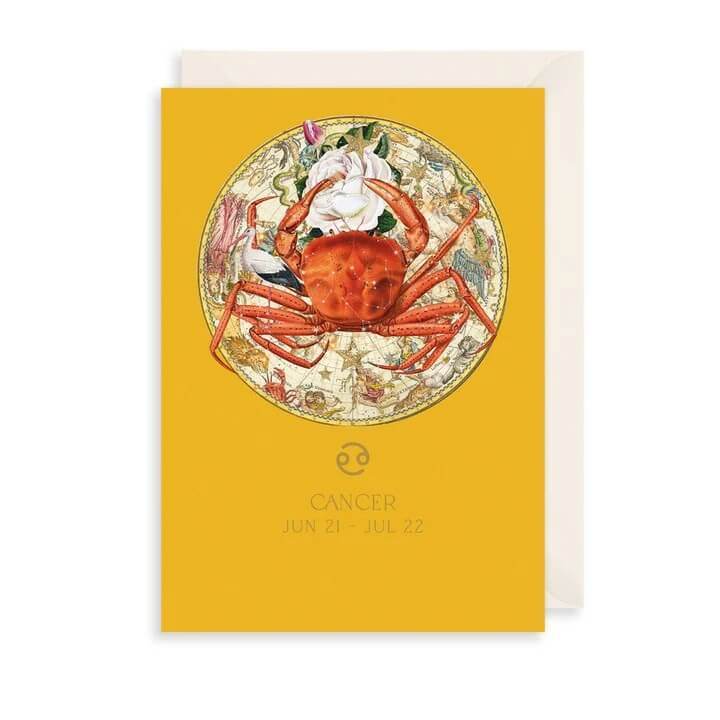 Zodiac Cancer Birthday Card - House of Cards