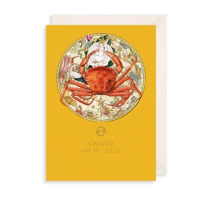 Zodiac Cancer Birthday Card