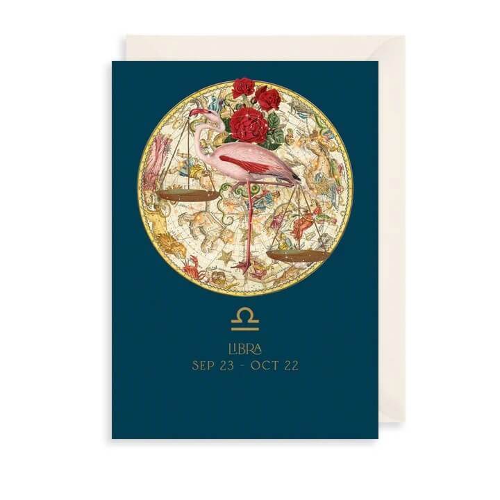 Zodiac Libra Birthday Card - House of Cards