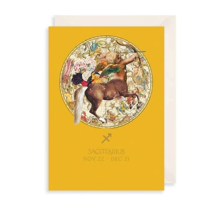 Zodiac Sagittarius Birthday Card