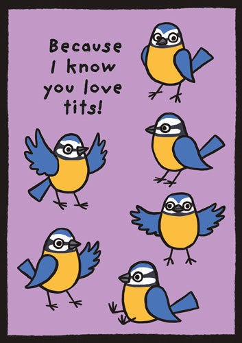 I Know You Love Tits Birthday Card
