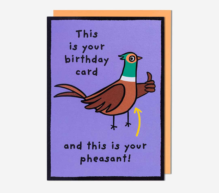 Pheasant Birthday Card