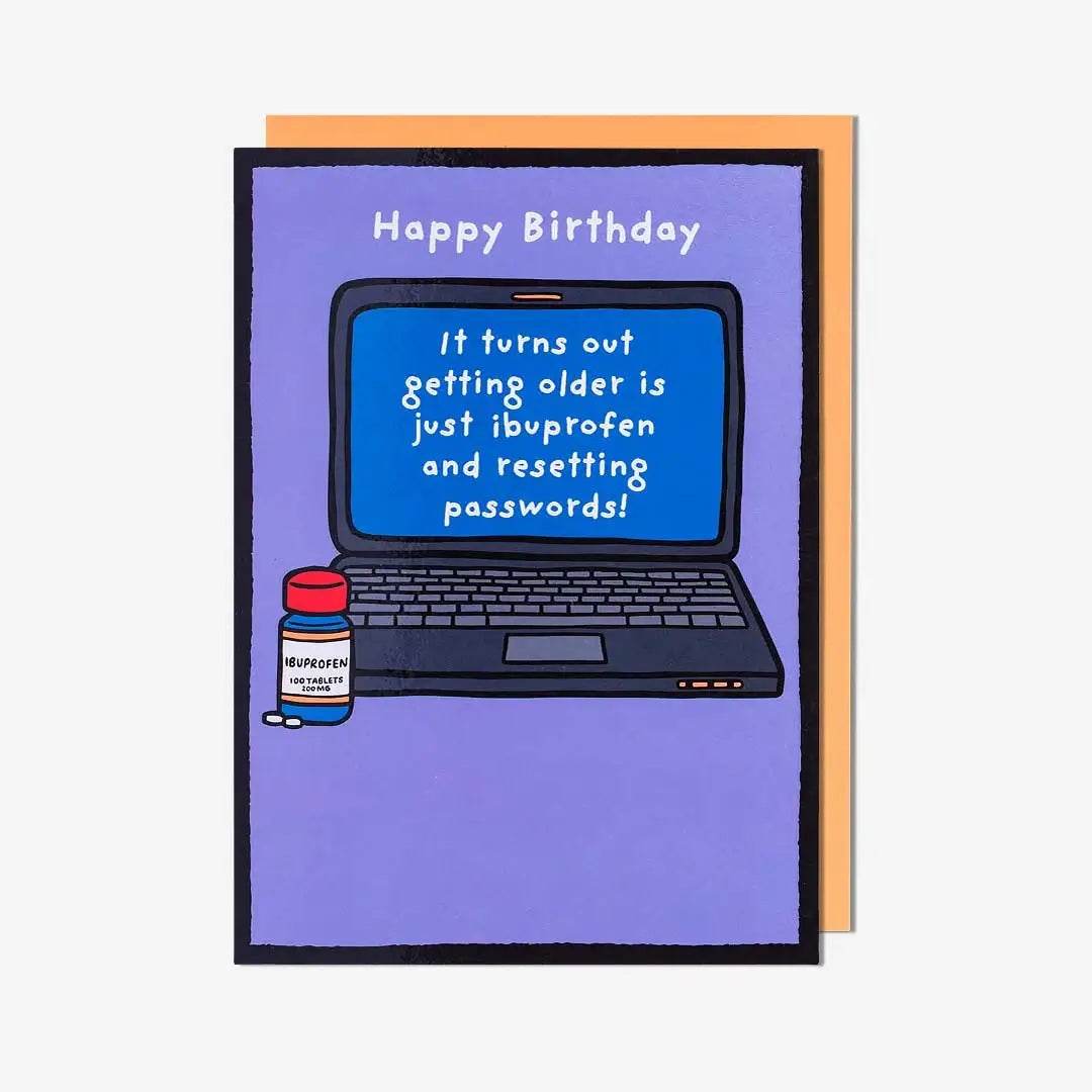 Passwords Birthday Card - House of Cards