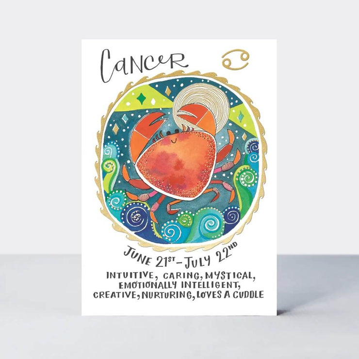 Zodiac Cancer Birthday Card