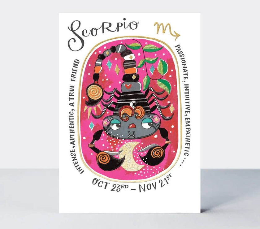 Zodiac Scorpio Birthday Card