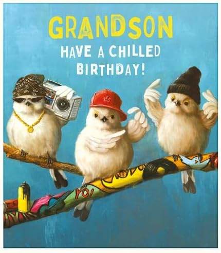 Grandson Chilled Birthday Card - House of Cards