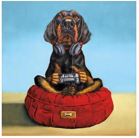 Rottweiler Gamer Birthday Card