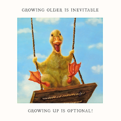 Duck Swing Greeting Card