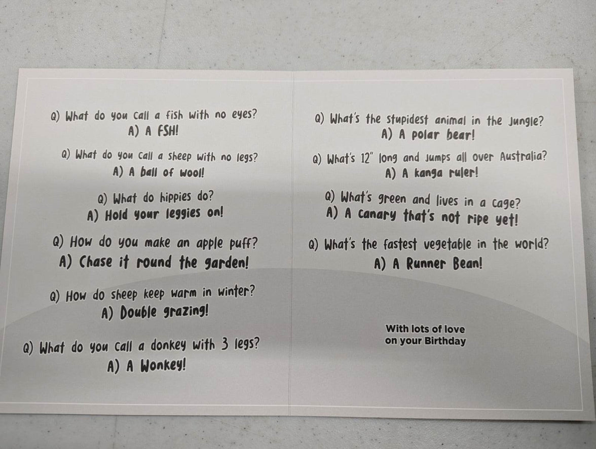 Grandson Jokes Birthday Card - House of Cards