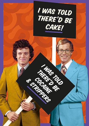 Cocaine and Strippers Greeting Card